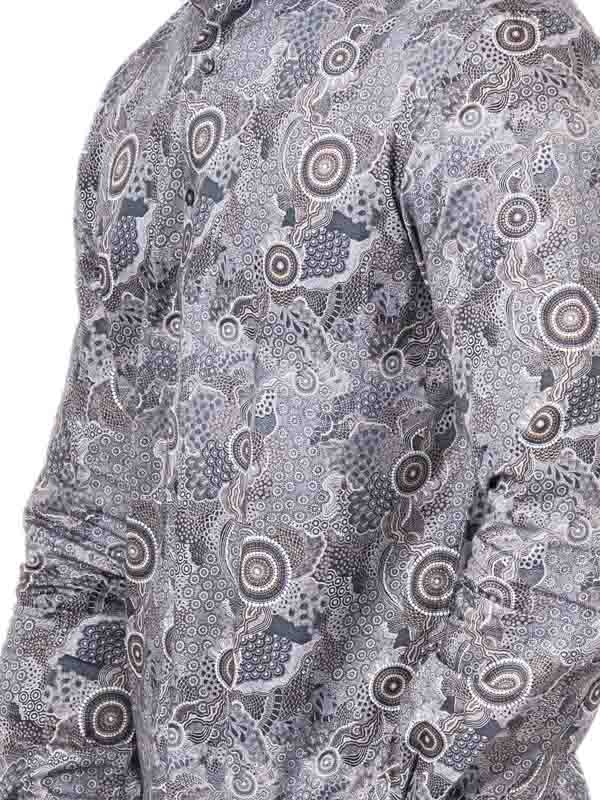 Swirled Grey Paisely Shirt